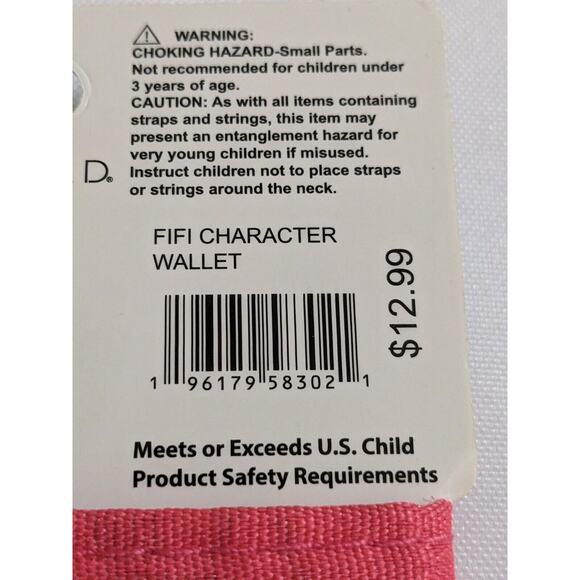 Squishmallows Fifi the Fox Tri Fold Wallet Nylon Velclosure New Kellytoys 4.5” - Picture 6 of 7